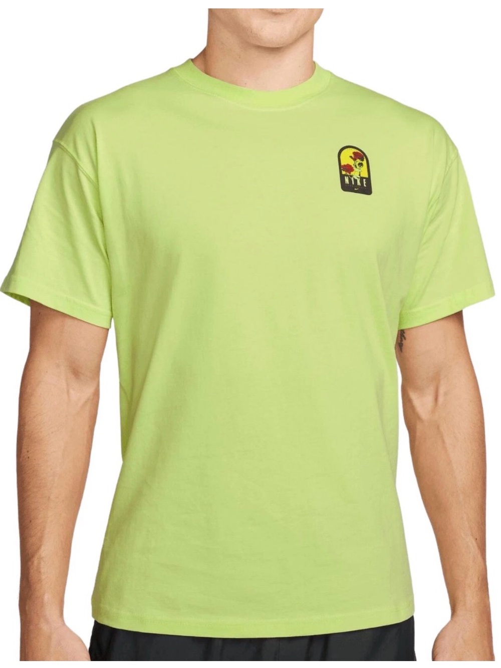 Nike Men's Neon Lime Graphic Short-Sleeve Tee
